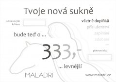 Darkovy poukaz Maladri 333