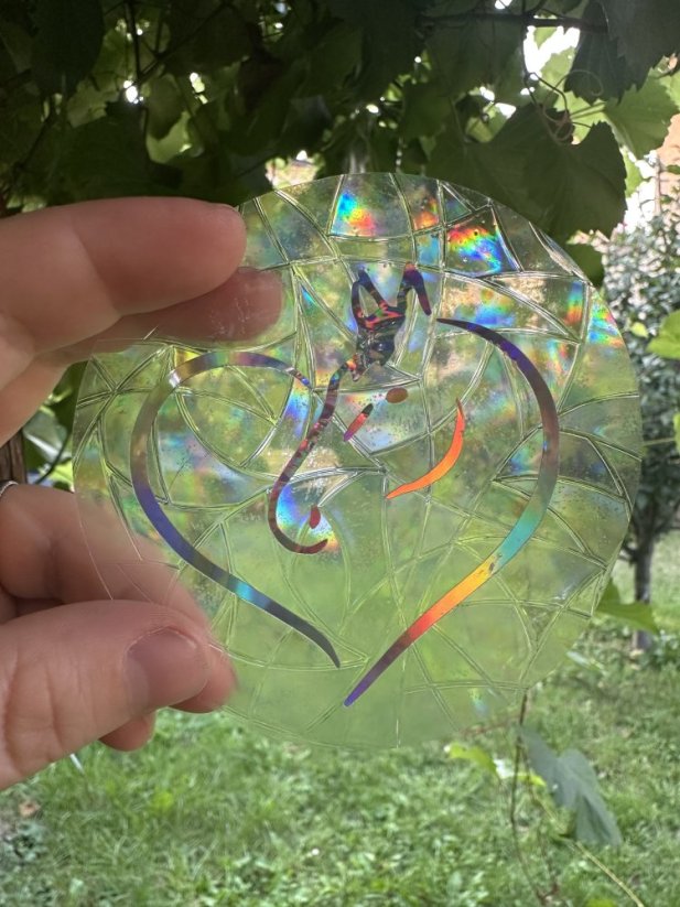 Lapač slunce - suncatcher - Barva obrázku: bílá, Obrázek: kůň v srdci