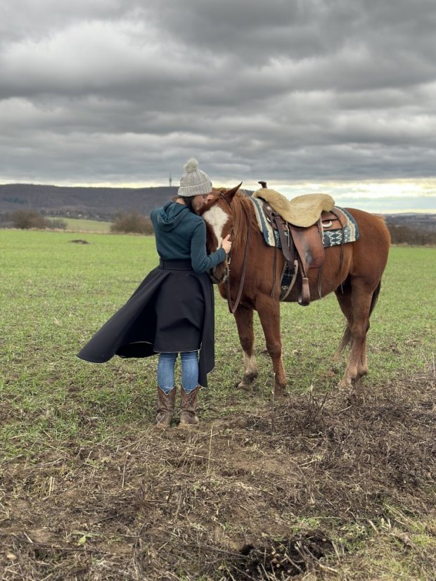 Jezdecká sukně VALKÝRA na objednávku - Velikost: L, Pas: Vysoký