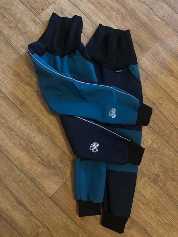 Kalhoty pro děti - softshell - Velikost: 122/128