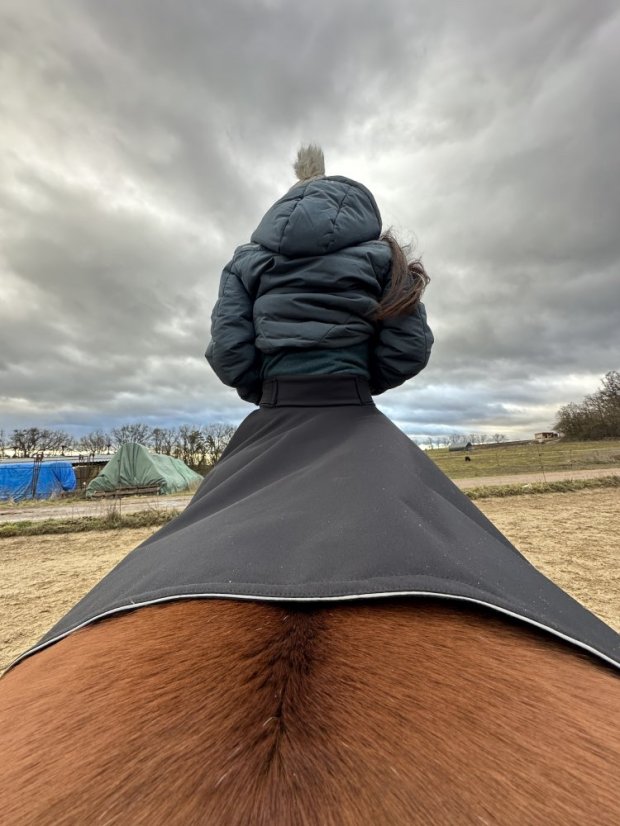 Jezdecká sukně VALKÝRA na objednávku - Velikost: L, Pas: Vysoký