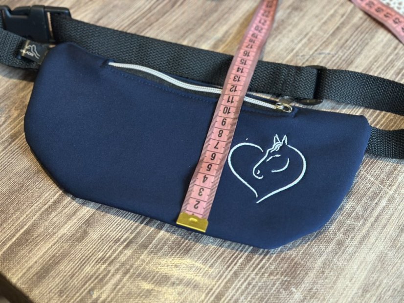 Ledvinka - kapsa na mobil - Barva softshell: tmavě modrá - večernice (č.126), Popruh ledvinka: PEVNÝ