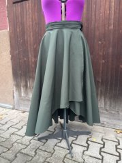 Jezdecká sukně Softshell dlouhá, zelená brava, vel L
