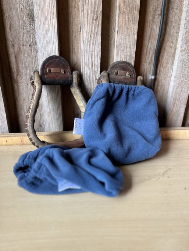 Obal na třmeny flees - Barva flees: Aqua (tyrkysová), Velikost třmeny: anglie