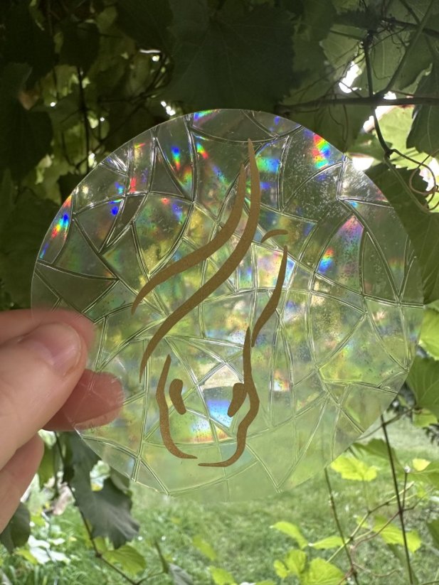 Lapač slunce - suncatcher - Barva obrázku: bílá, Obrázek: kůň v srdci