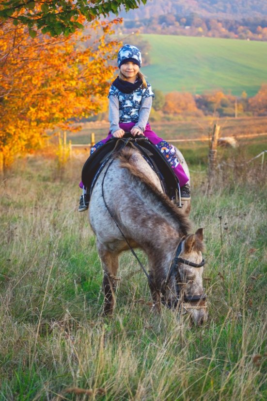 Kalhoty pro děti - softshell - Velikost: 134/140