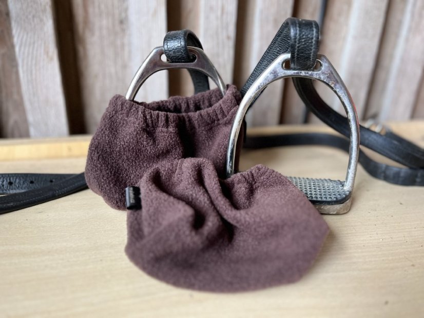 Obal na třmeny flees - Barva flees: Aqua (tyrkysová), Velikost třmeny: anglie