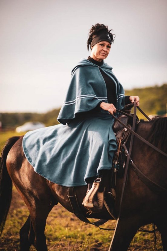 Jezdecká sukně Flees krátká - Barva flees: Černá