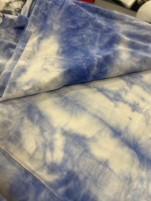 Tričko dámské - bambus BATIK - Velikost: XL, Barva BATIKA: modro-bílá