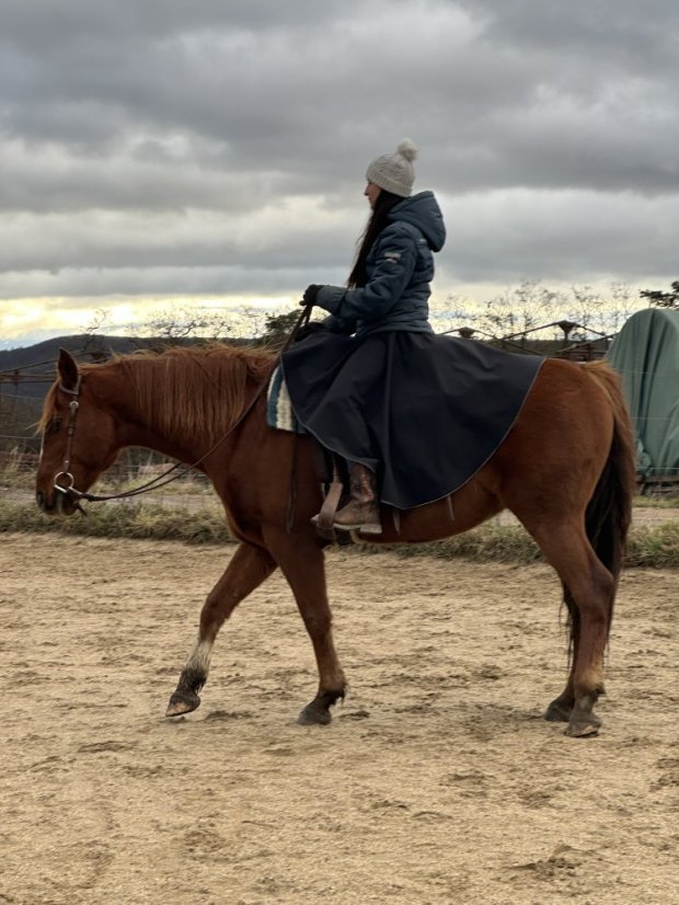 Jezdecká sukně VALKÝRA na objednávku - Velikost: L, Pas: Vysoký