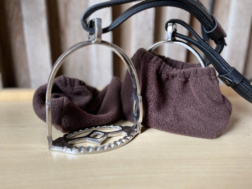 Obal na třmeny flees - Barva flees: Aqua (tyrkysová), Velikost třmeny: anglie