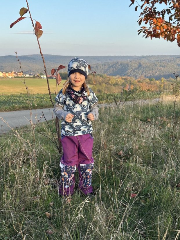 Kalhoty pro děti - softshell - Velikost: 134/140