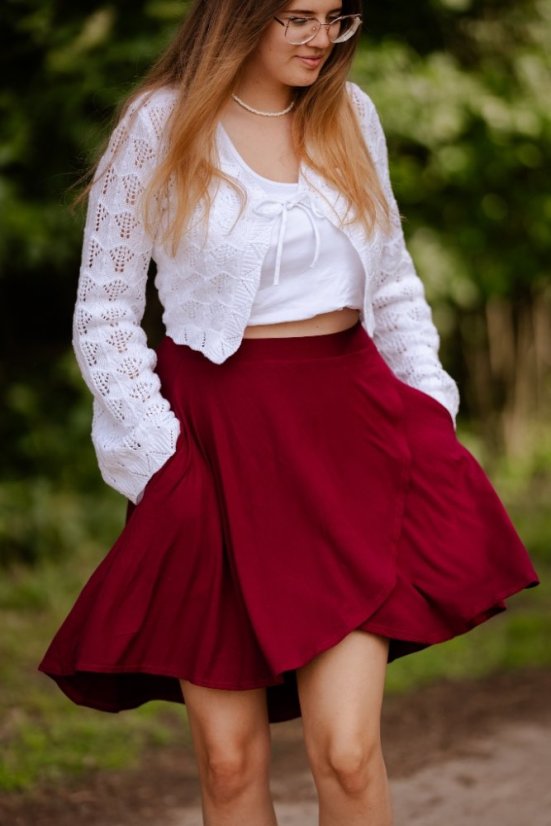 Sukně ELENA - Velikost: S, Barva viskoza: jiná (prosím uveďte do poznámky v košíku)