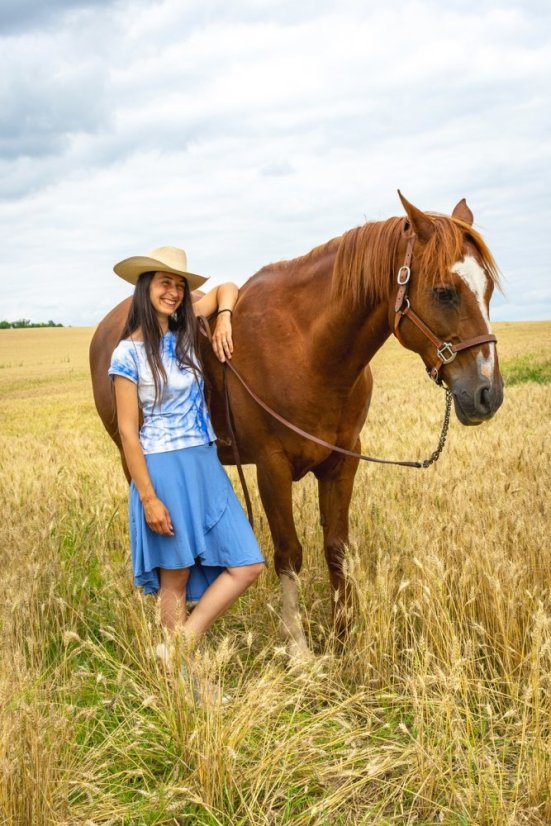 Tričko dámské - bambus BATIK - Velikost: S, Barva BATIKA: černo - červená