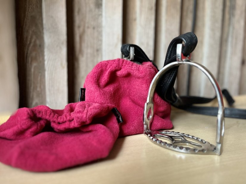 Obal na třmeny flees - Barva flees: Aqua (tyrkysová), Velikost třmeny: anglie