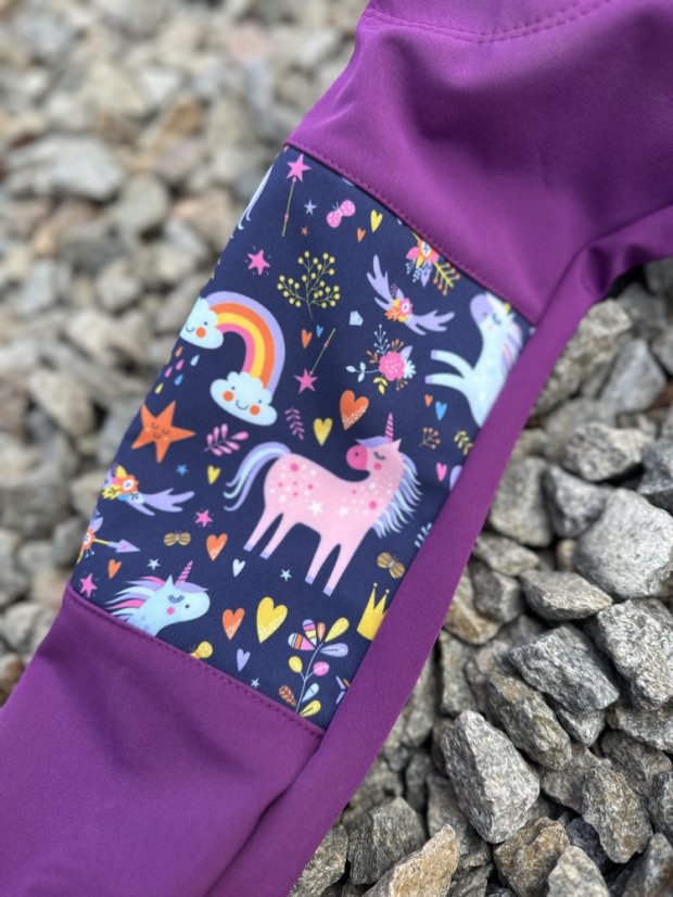 Kalhoty pro děti - softshell - Velikost: 134/140