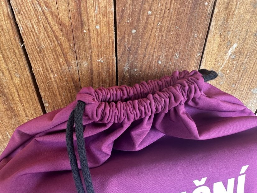 Obal - transportní taška na balanční podložky - Barva softshell: královky modrá (č. 368), Chci výšivku, potisk?: ANO (ozvu se Vám emailem a doladíme detaily)
