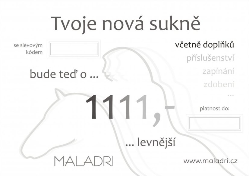 Darkovy poukaz Maladri 1111