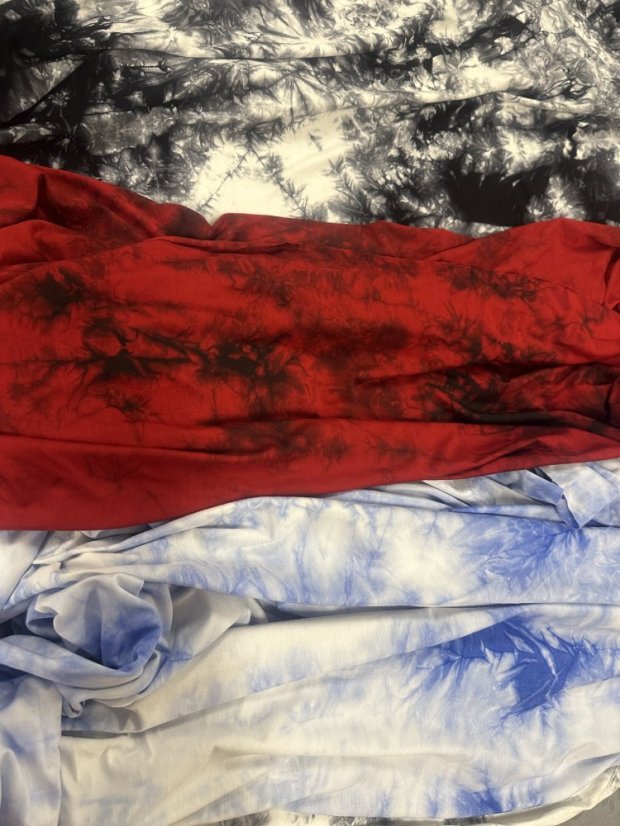 Tričko dámské - bambus BATIK - Velikost: S, Barva BATIKA: černo - červená