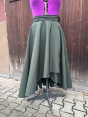 Jezdecká sukně Softshell dlouhá, zelená brava, vel L