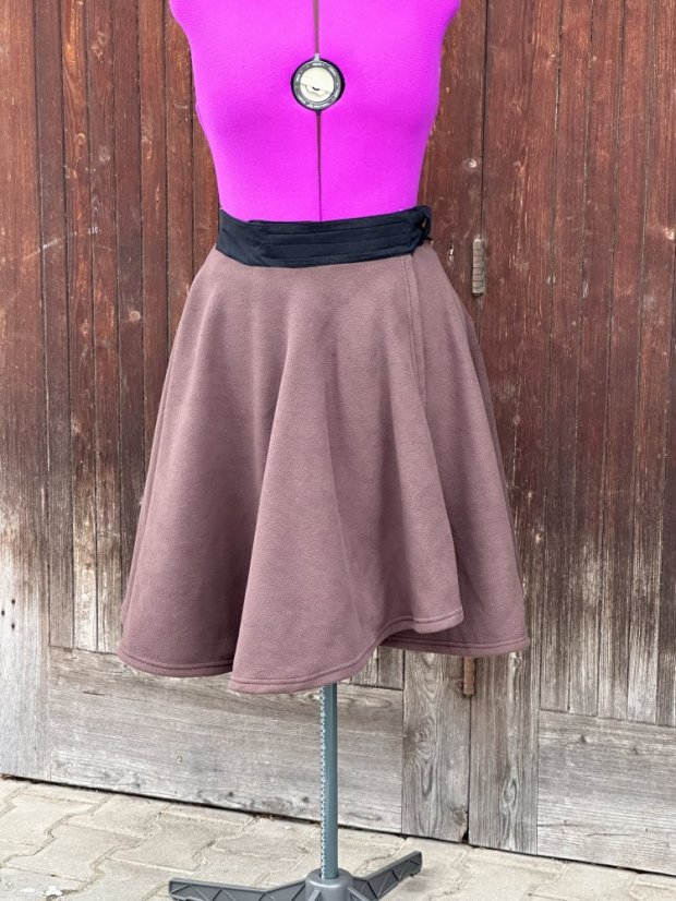 Jezdecká sukně Flees krátká, M, hnědá